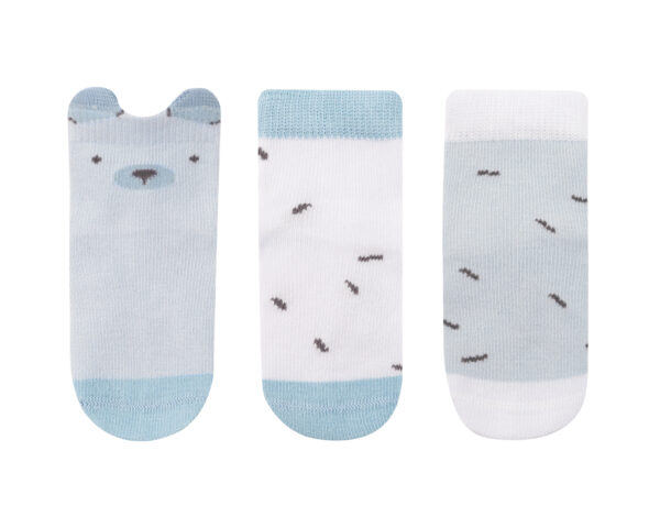 Бебешки чорапи с 3D уши Bear with me Blue 2-3г - Image 2