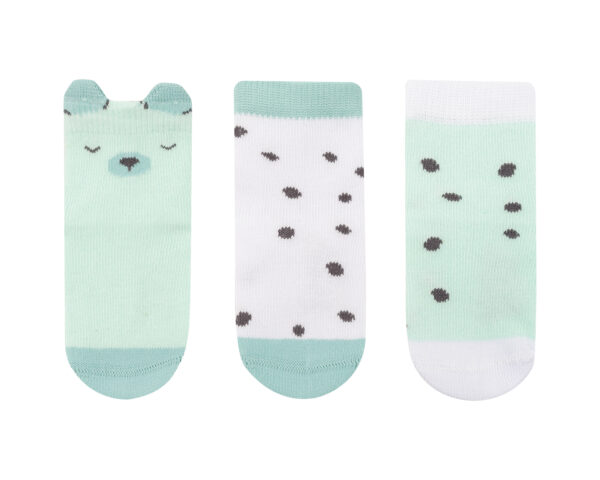 Бебешки чорапи с 3D уши Bear with me Mint 2-3г - Image 2