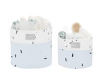 Комплект кош за аксесоари 2 бр - 22см и 18см Bear with me Blue - Image 2