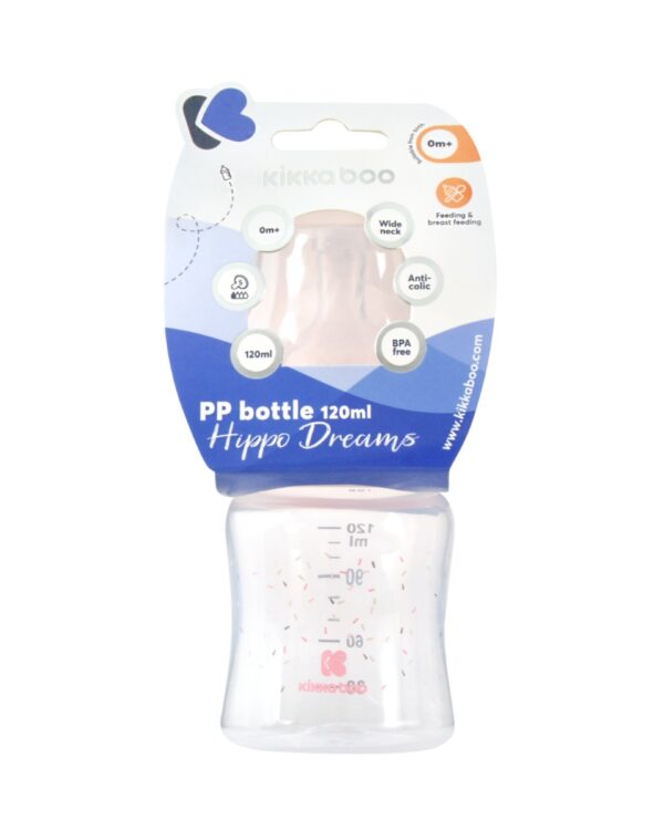 Шише РР 120мл Hippo Dreams Pink - Image 3