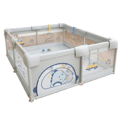 Детска кошара за игра Kai grey Junior с вендузи 150*200*65