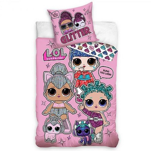 Детски спален комплект LOL Surprise Glitter - 2 части