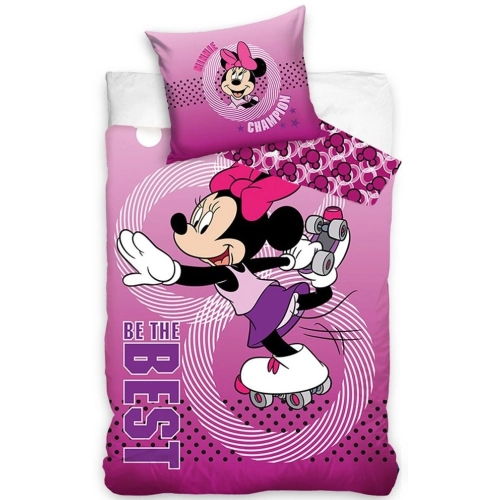 Детски спален комплект Minnie Mouse Roller-Skating плик за завивка 140x200 – 2 части