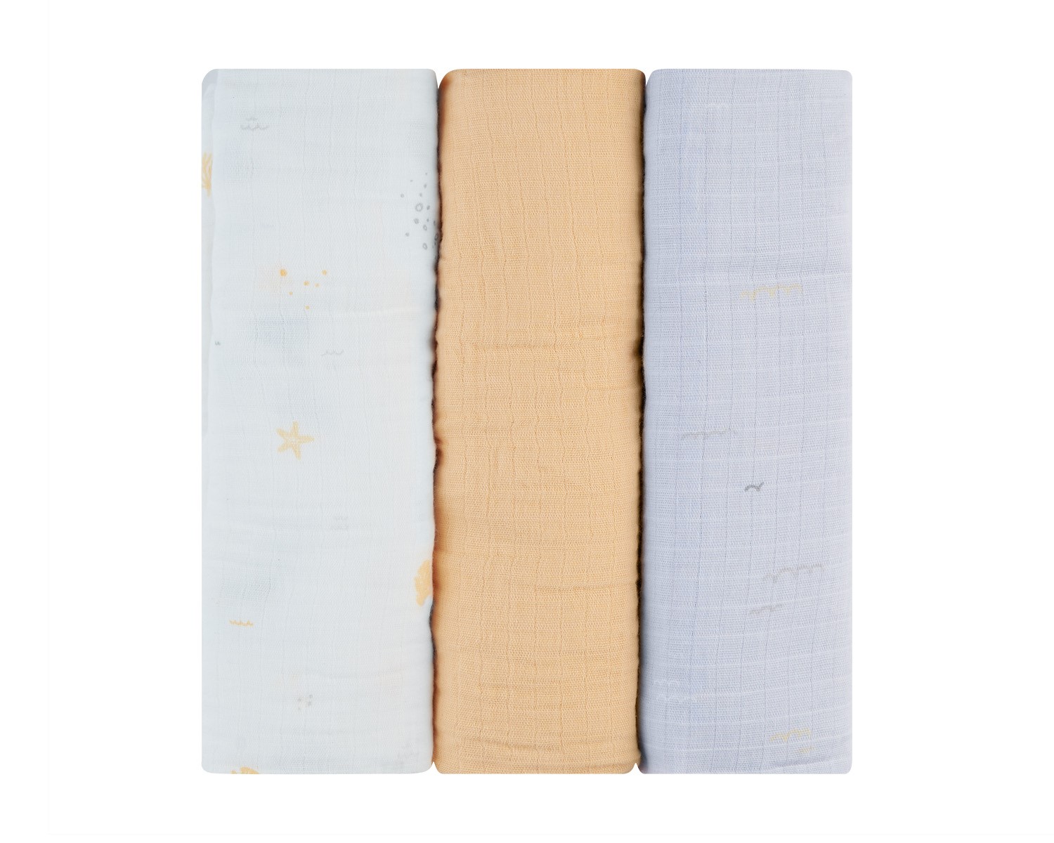 Комплект 3 бр муселинови пелени 100х100 см Seally Me - Image 1