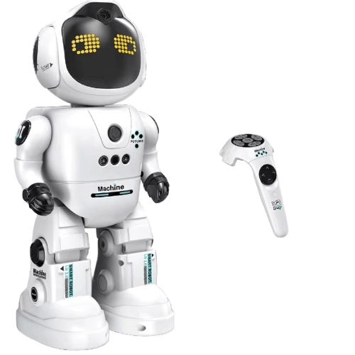 Детски бял робот Solo с функция говор и команди