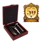Аксесоари за вино - Честит 50-ти Юбилей - в луксозна кутия - Image 2