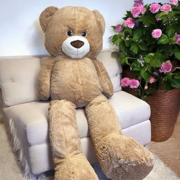 Плюшен мечок мега гигант, кафяв, 200 см - Image 2
