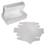 Подаръчна кутия в бяло с капак, 30 см - Image 2