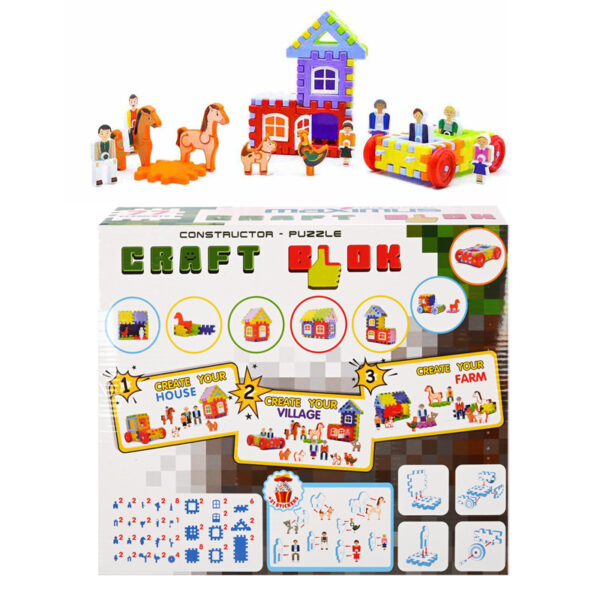 Конструктор - Пъзел Craft Block /77 елемента/ - Image 2