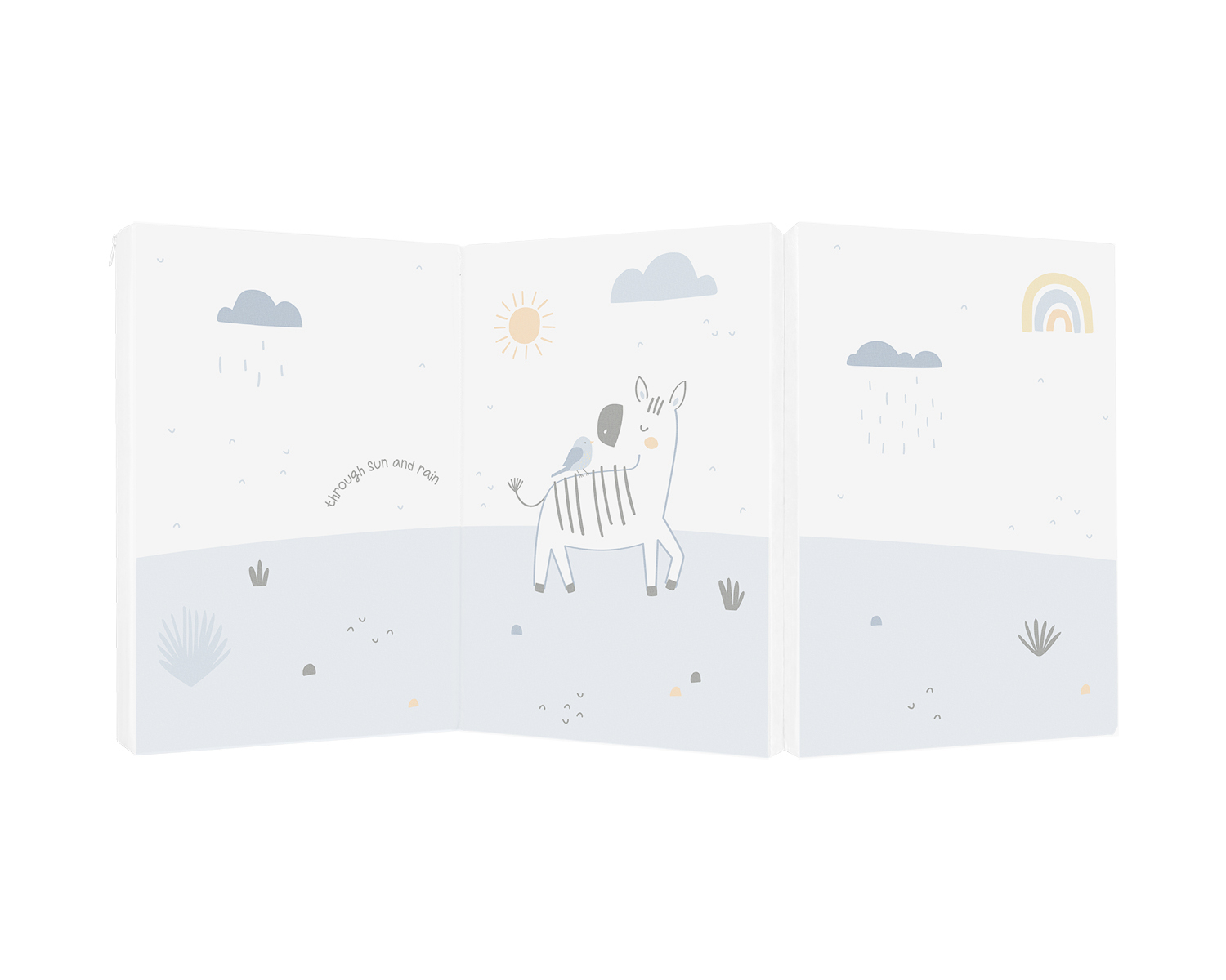 Сгъваем матрак 60/120/5 cm Stripy Friends