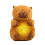 Плюшена дишаща играчка Капибара с музика и светлини, 30 см