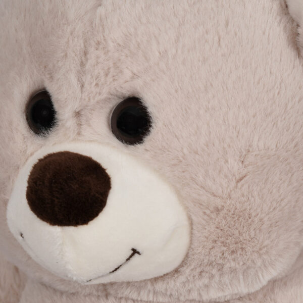 Плюшено мече с надписана панделка, екрю, 40 см - Image 2