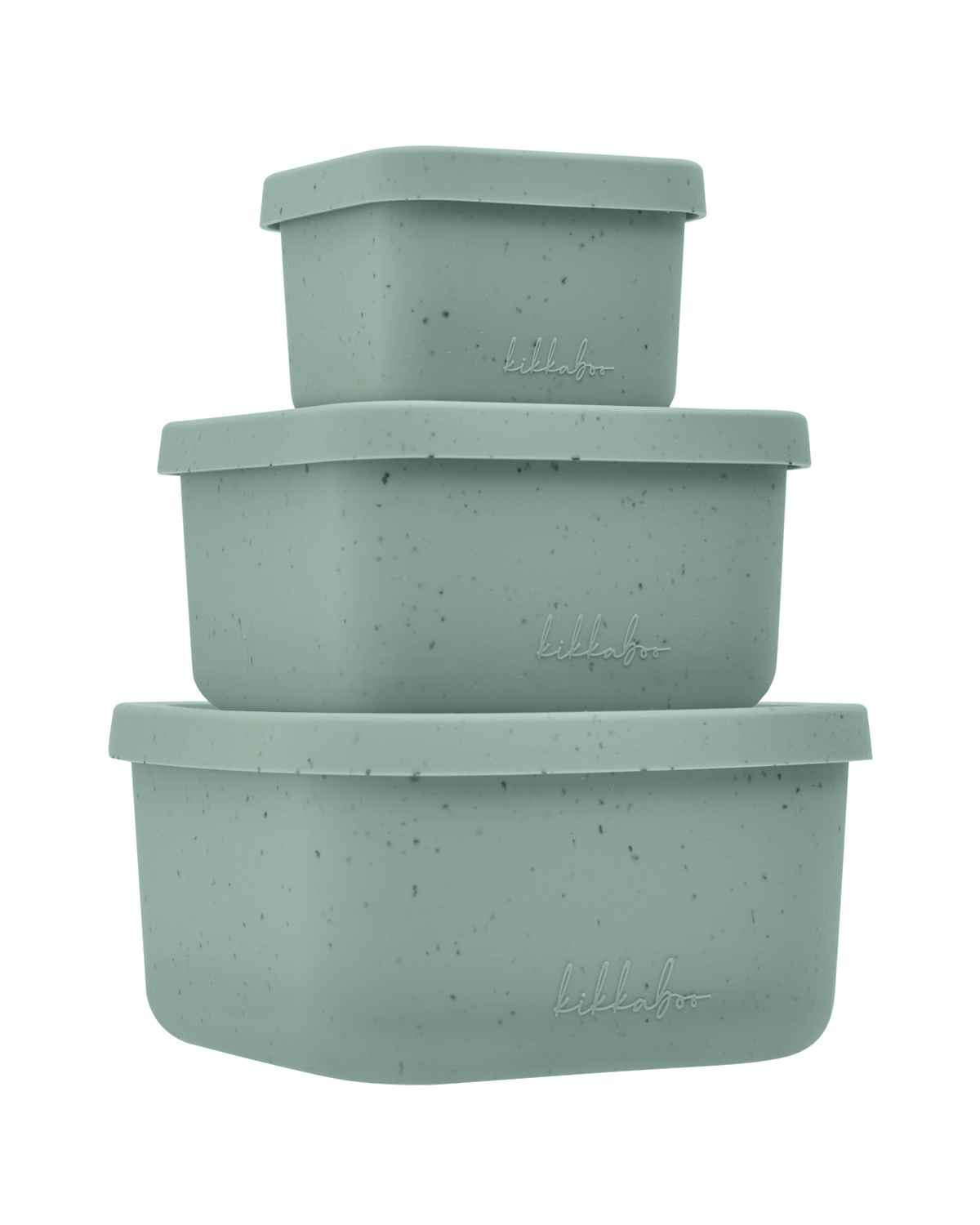 Сет кутии за храна 3 бр Platinum Silicone Sage