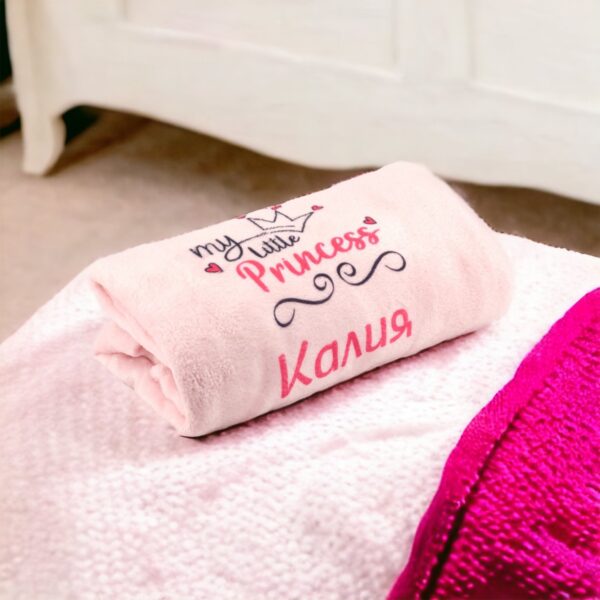 Плюшена възглавничка прасенце, 40 см + одеалце с надпис - Image 2