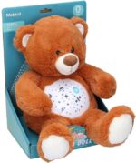 Плюшена играчка Мече с проектор и музика, кафяво, 30 см