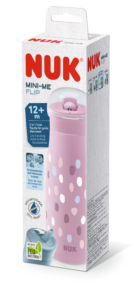 ЧАША MINI-ME FLIP PP 450мл лилава, точки