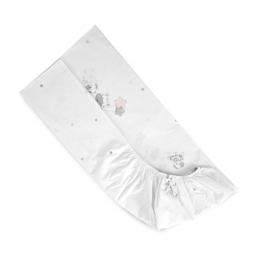 ЧАРШАФ С ЛАСТИК 70/140+15см ЖИРАФЧЕ