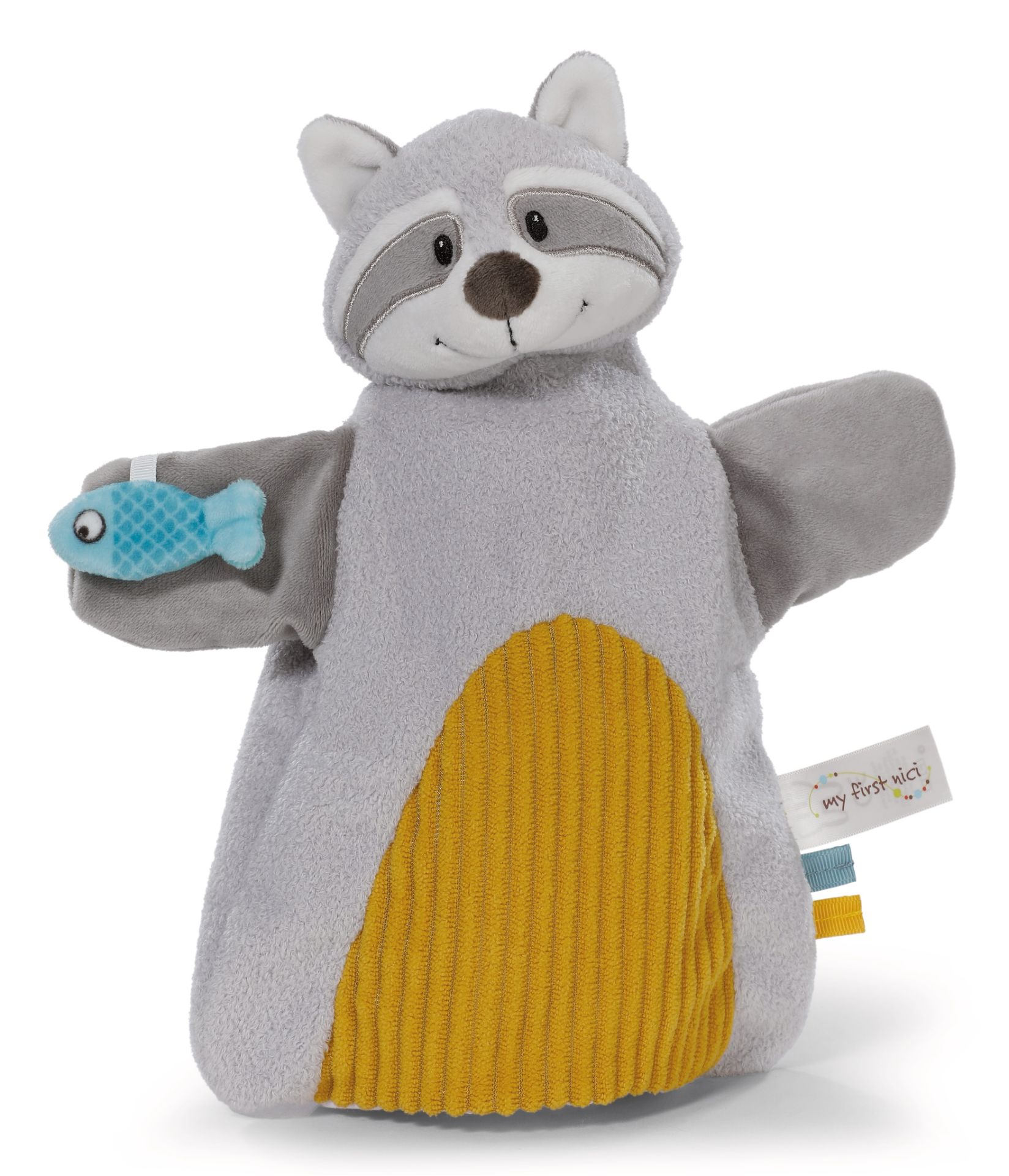 NICI Плюшен Енот за ръка 2в1