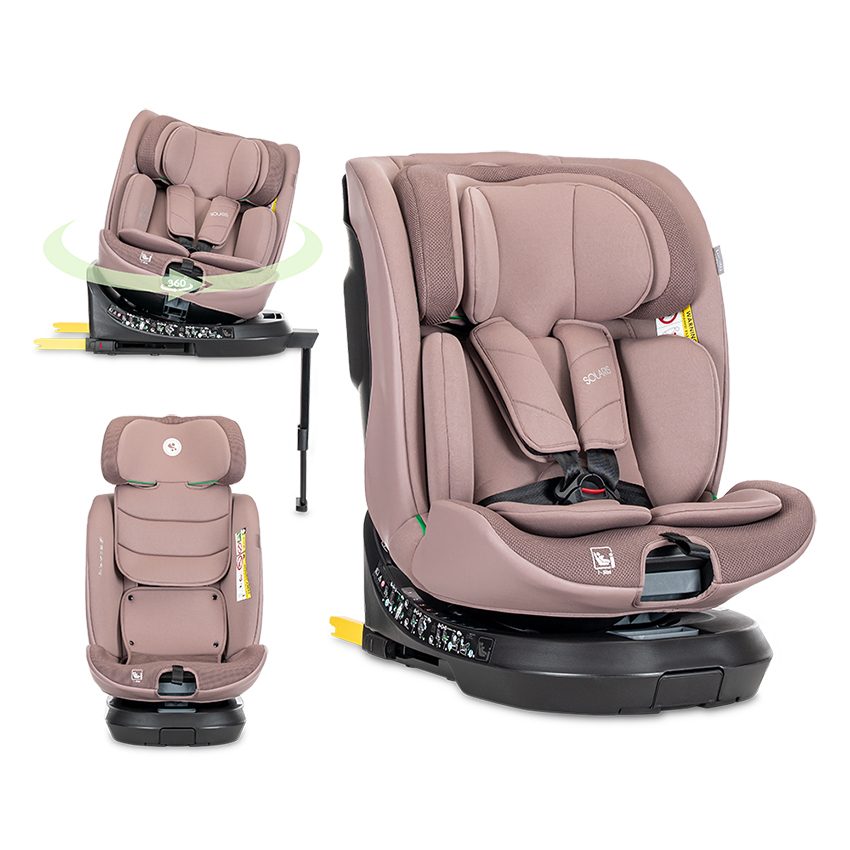 10072172606-1 АВТОСТОЛ SOLARIS PINK i-Size ISOFIX 40-150 CM SUPP - Image 1