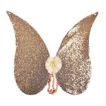 Блестящи златни крила с пайети за приказни превъплъщения, 54 см