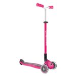 Сгъваема тротинетка с три колела Globber Master lights - розова