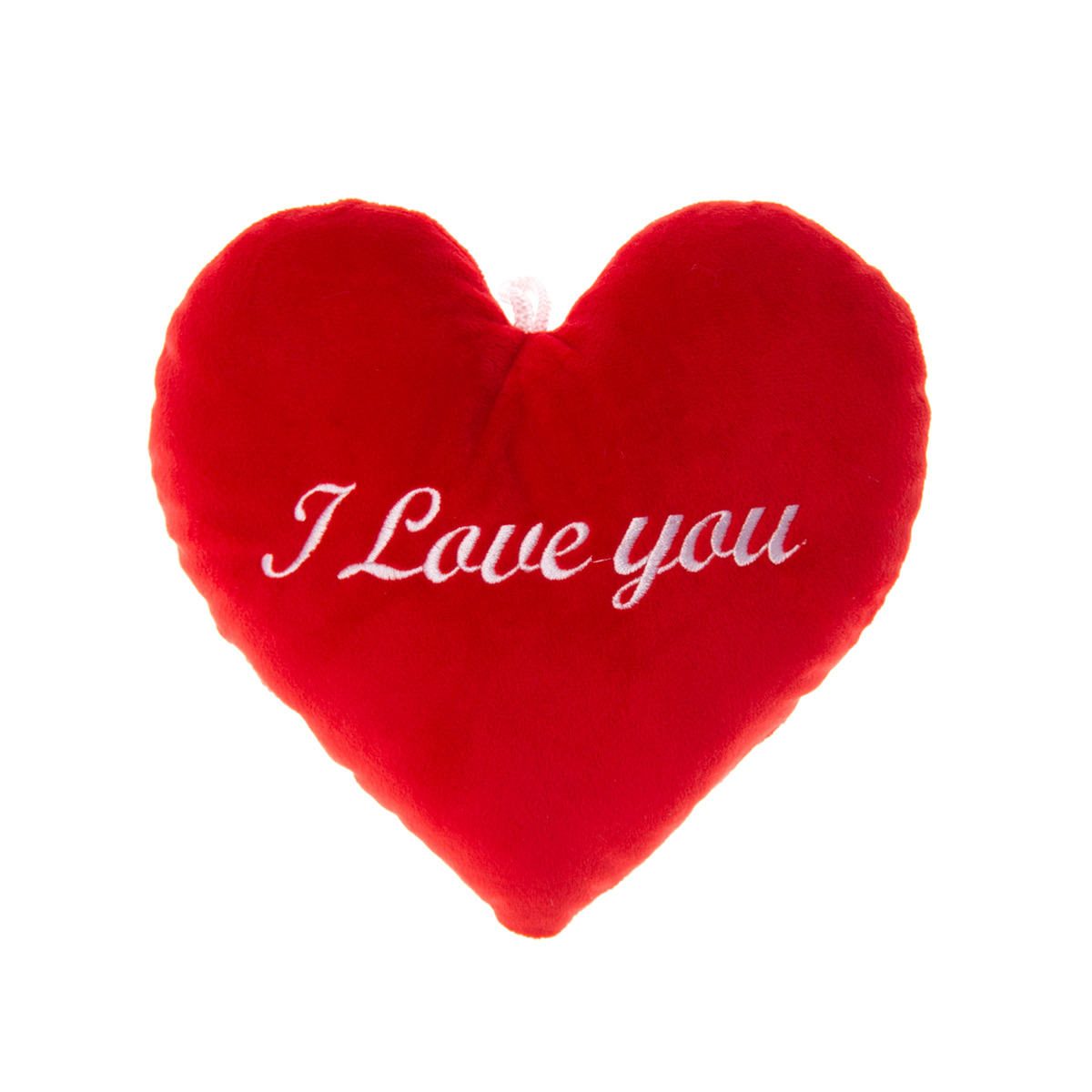 46922-2 Плюшено сърце I Love you със звук, червено, 23 см - Image 1
