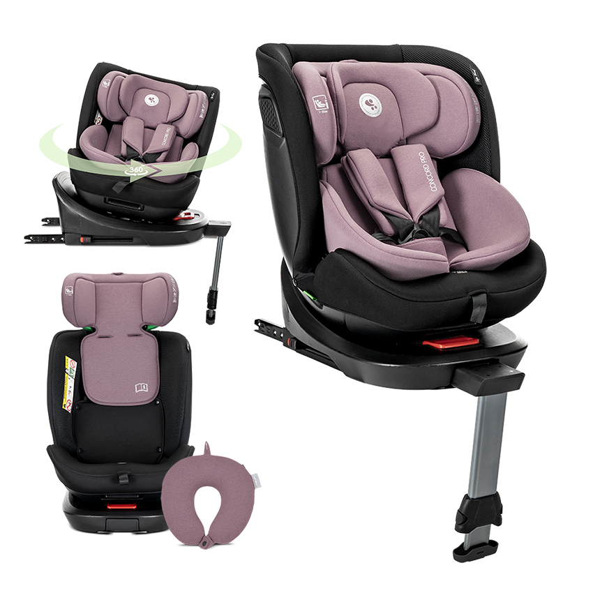 10072062516_0 СТОЛ ЗА КОЛА CONCORD PRO PINK i-Size ISOFIX 40-150 - Image 1