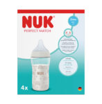 NUK Perfect Match Сет 4 шишета РР 260 мл. Дъга