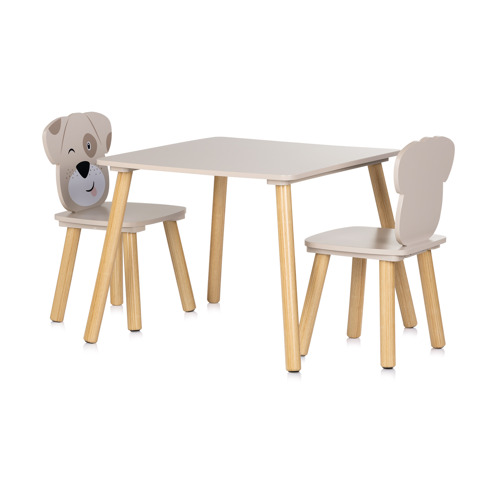 32478 Комплект маса с два стола MDF кученца - Image 1