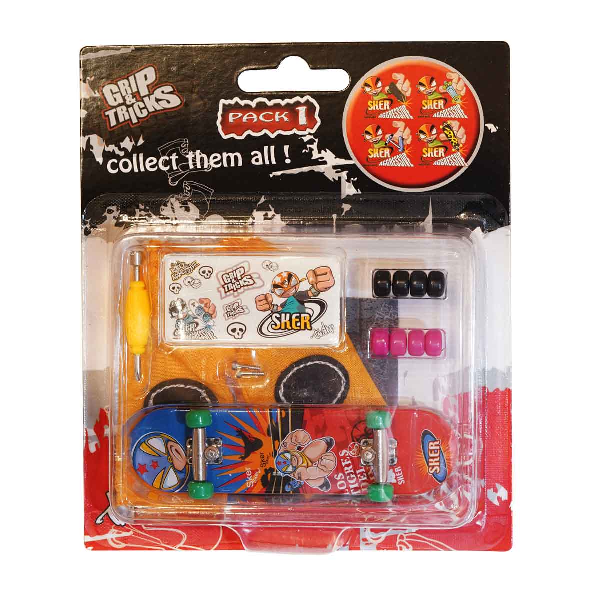 igrachka-za-prasti-skateboard-cherveno-sin-615780204_1 Играчка за пръсти Skateboard, червен/син - Image 1