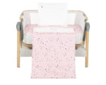 Бебешки спален комплект за мини-кошара 5ч Bear with me Pink