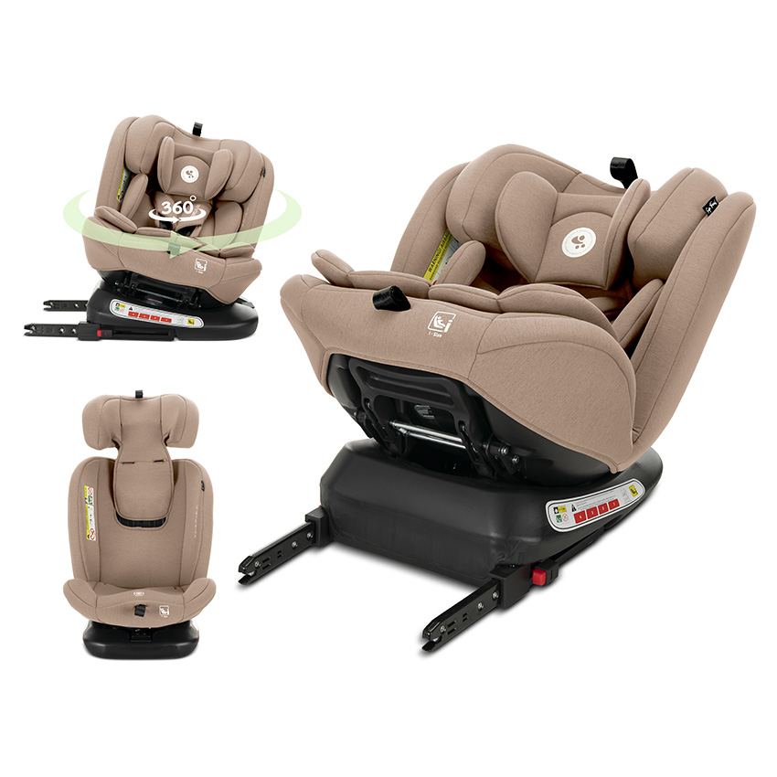 10072142507_0 СТОЛ ЗА КОЛА CAPELLA BEIGE i-Size 40-150 CM ISOFIX - Image 1