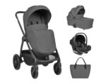 Комбинирана количка 3в1 с кош за новородено Modena Dark Grey 2027