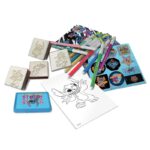 Творческа раница Stitch с 10 миещи се флумастера, 4 печата и 30 стикера