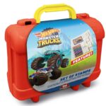 Арт куфарче Hot Wheels с 10 цветни молива, 5 печата и пъзел стикери за декорация