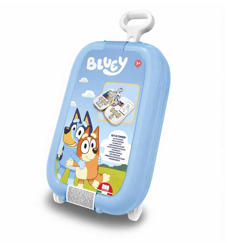 mp64120 Детски комплект за рисуване Bluey в куфарче на колелца с аксесоари - Image 1