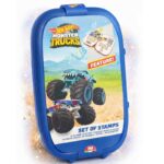 Детски комплект за рисуване Hot Wheels в куфарче на колелца с аксесоари